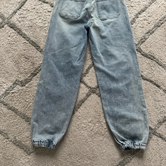 MOTHER The Wrapper Ultra High Rise Jogger ankle Jeans light wash 24 - Picture 11 of 11